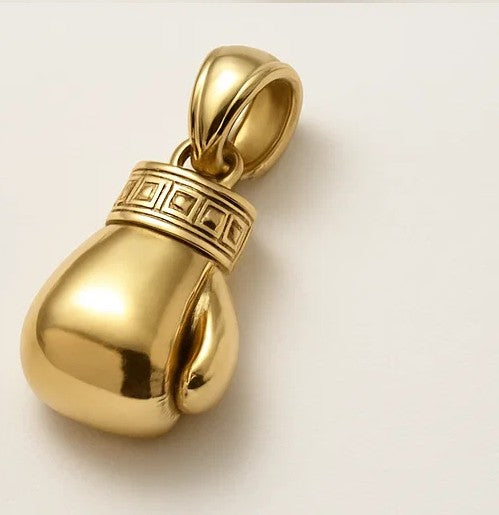 Златен мъжки медальон "Boxing glove"