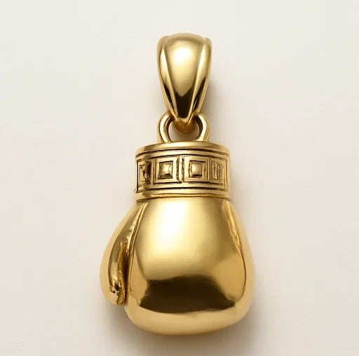 Златен мъжки медальон "Boxing glove"