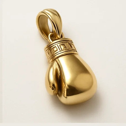 Златен мъжки медальон "Boxing glove"